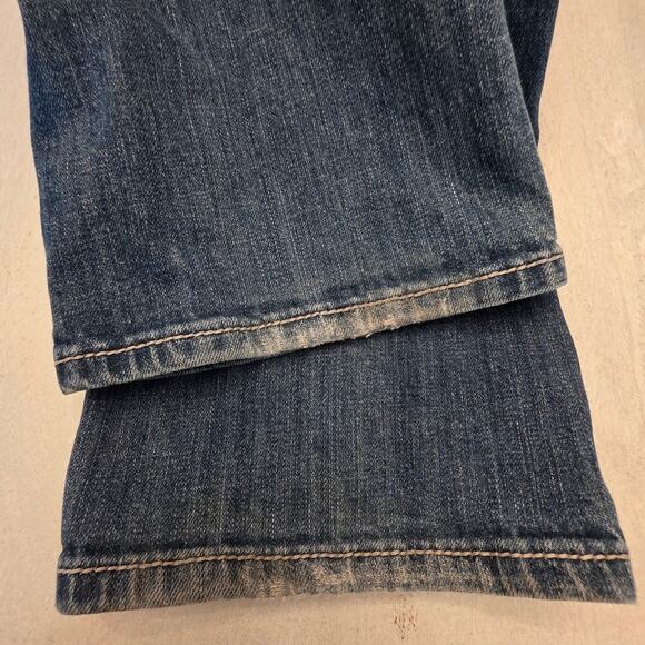 Miss Me Women's Boot Denim Jeans Cross Embellished Y2K Grunge SZ 29 Flap Pockets - Picture 5 of 10